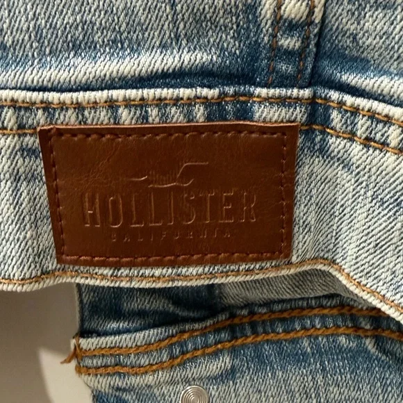Hollister Unisex Faded Blue Denim Jacket - Picture 7 of 7